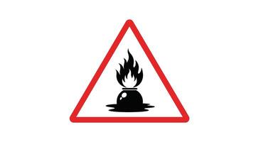 A Warning Sign for Unstable Explosives that Could Self-React with Potential Safety Issues vector