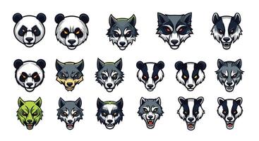 Pixel Art Animals Collection A Detailed Study of Various Species Rendered in Pixelated Style vector
