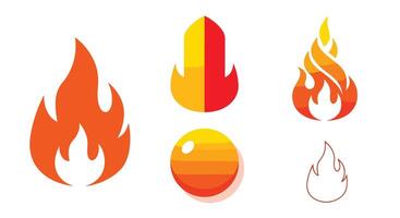 The Art of Flame An Exploration of Fire Graphics and Illustrations Details vector