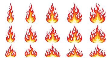 The Alluring Dance of Fiery Forms A Visual Exploration of Flames and Heat vector