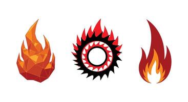 Exploring the Art and Symbolism of Fire Diverse Representations of Flames and Heat vector