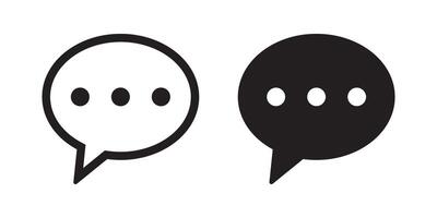 Chat icon. Talk speech bubble icons. vector