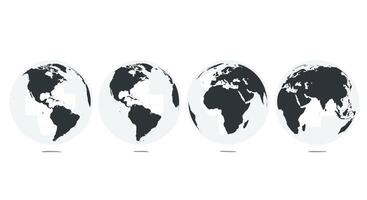 Exploring the Diverse Continents and Global Landscapes A Visual Journey Through Earth's Regions vector