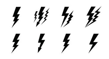 Types of Lightning Bolts A Comprehensive Visual Guide to Nature's Electrical Discharges vector