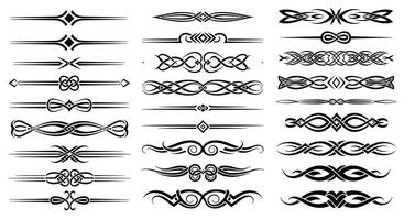 Dividers and Design Elements A Compilation of Decorative Line Art and Embellishments Collection vector