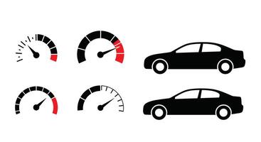 Understanding Car Performance Metrics A Guide to Speedometer and Vehicle Behavior Analysis vector