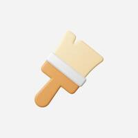 A stylized paintbrush in a modern, minimalistic design. vector