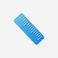 A simple blue ruler, perfect for measurement and design tasks. vector