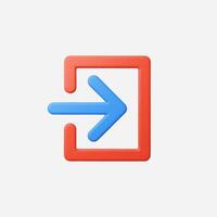 Colorful arrow symbol representing direction and movement. vector