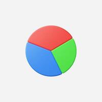 A vibrant color wheel featuring red, blue, and green segments. vector