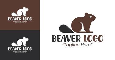 Professional Beaver Logo for Business Branding with a Modern Look in Black and White vector