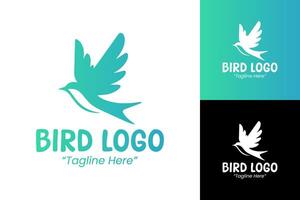 Modern and Professional Bird Logo for Business Branding and Marketing in Blue and Green vector