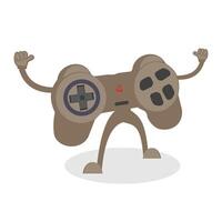 cartoon joystick game console tool. vector