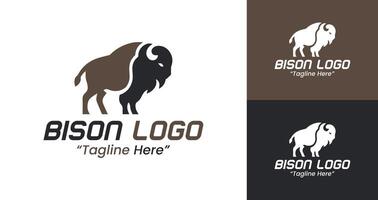 Bold and Strong Bison Logo for Business Branding and Identity Creation vector