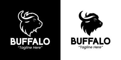 Creative and Bold Buffalo Logo Design for Branding with Geometric Shape and Strong Identity vector