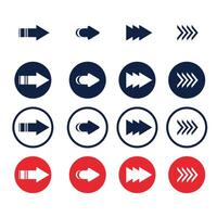 Arrow icon. Mega set of arrows. Black arrows icons. Arrow collection. Set different cursor arrow direction symbols in flat style. Modern simple arrows vector
