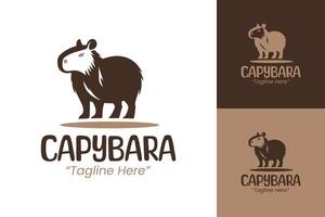 Charming Capybara Logo for Business Branding and Friendly Identity Design vector