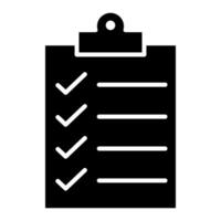 Checklist icon. Simple illustration of checklist icon for web design isolated on white background vector