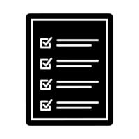 checklist document isolated icon illustration design black and white style. vector
