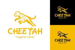 Modern and Dynamic Cheetah Logo for Bold Business Identity and Branding vector