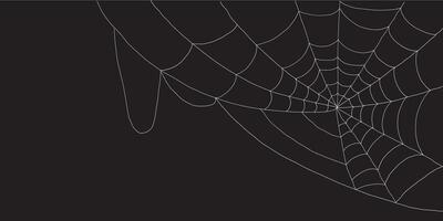 Scary Halloween cobweb graphics spooky spiderweb corners set for decoration vector
