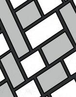 Modern geometric tile pattern with gray and white rectangles vector