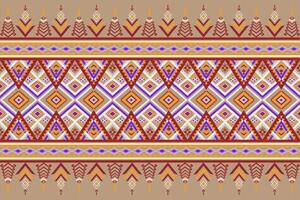 Vintage abstract geometric beautiful color Ethnic pattern. vector