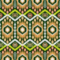 Native Abstract Ikat Pattern. Traditional geometric Ethnic pattern seamless for cloth, fabric, textiles. vector