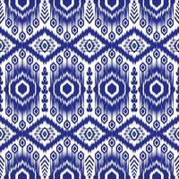 Native Abstract Ikat Pattern. Traditional geometric Ethnic pattern seamless design for cloths vector
