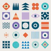 a collection of different shapes vector