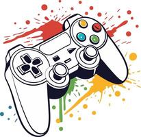 A gaming controller vector