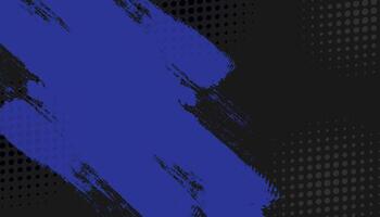 Abstract blue and black background with grunge and halftone texture background vector
