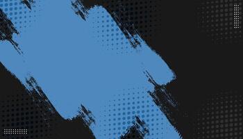 Abstract black and blue background with grunge and halftone texture background vector