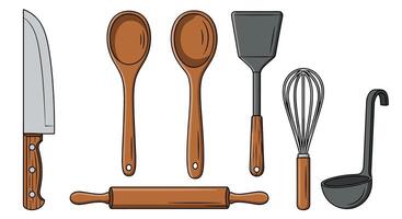 Essential Cooking Utensils for Every Kitchen A Guide to Better Cooking and Meal vector