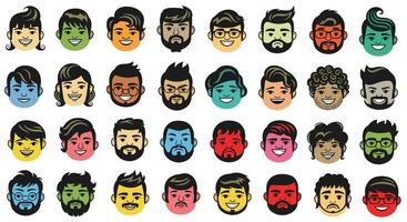 Diverse Group of Pixelated Faces A Representation of Human Expression and Identity vector