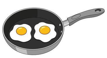 Sunny-Side Up Delight The Perfect Breakfast Ready in Less Than Ten Minutes vector