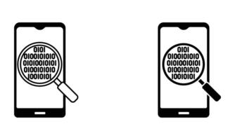 illustration of smartphone software and programming development icon vector