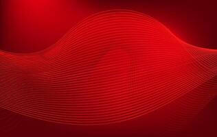 Futuristic Red Curves Abstract Background for Business or Tech vector