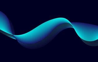 Modern Neon Light Wave Design with Digital Flow Lines vector