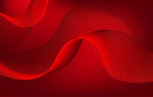 Red Abstract Wave Background , Modern Lines Flow Design vector