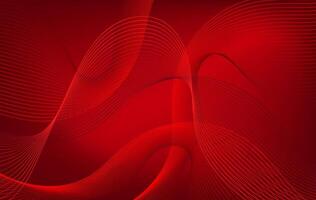Tech Style Red Background Smooth Curved Line vector