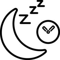 Sleep quality and rest symbol vector