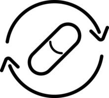 Prescription refill process icon design vector