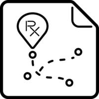 Pharmacy locator with map icon design vector