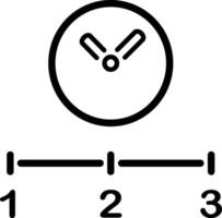 History timeline icon with schedule vector