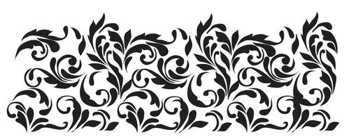 a black and white design with swirls vector