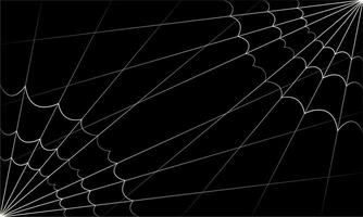 Background of opposite corner cobwebs on black background with gradients for decoration vector