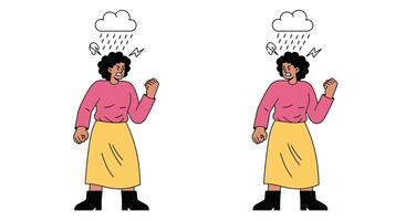 Navigating Daily Life Coping Mechanisms For Mood Changes and Emotions in the Modern Era vector