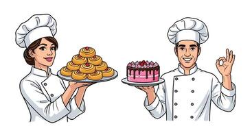 Baking Artistry A Tale of Cakes Doughnuts Pastries and the Joy of Culinary Creation vector