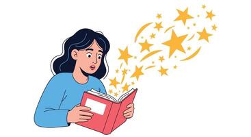 Unveiling Literary Magic The Allure of Reading and Storytelling in Today's Fast-Paced World vector